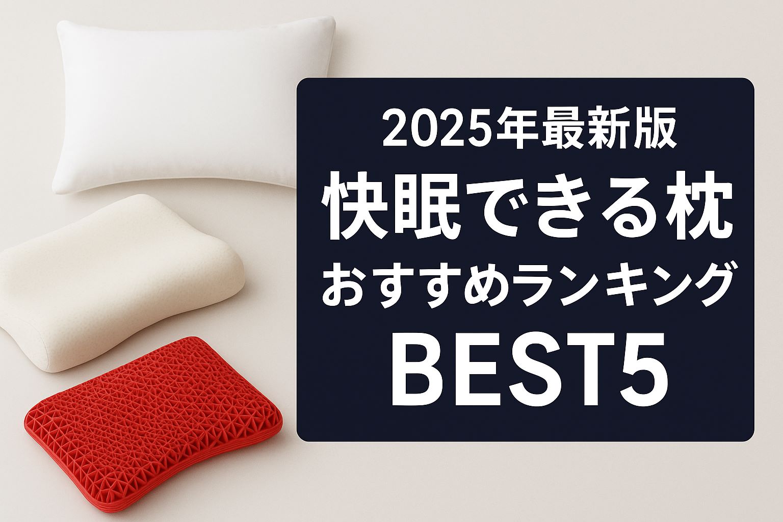 【2025年最新版】快眠できる枕おすすめランキングBEST5｜睡眠の質を変える究極のピロー徹底比較