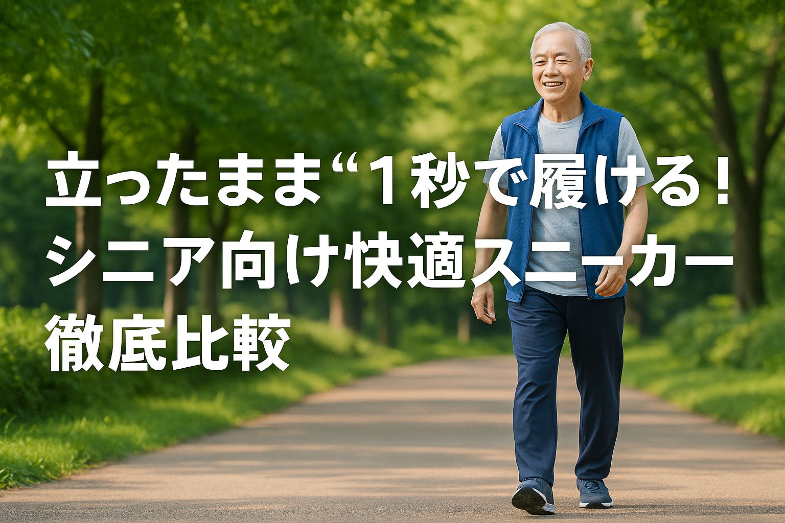 立ったまま“1秒で履ける”！シニア向け快適スニーカー徹底比較｜No.1はLAQUN（ラクーン）