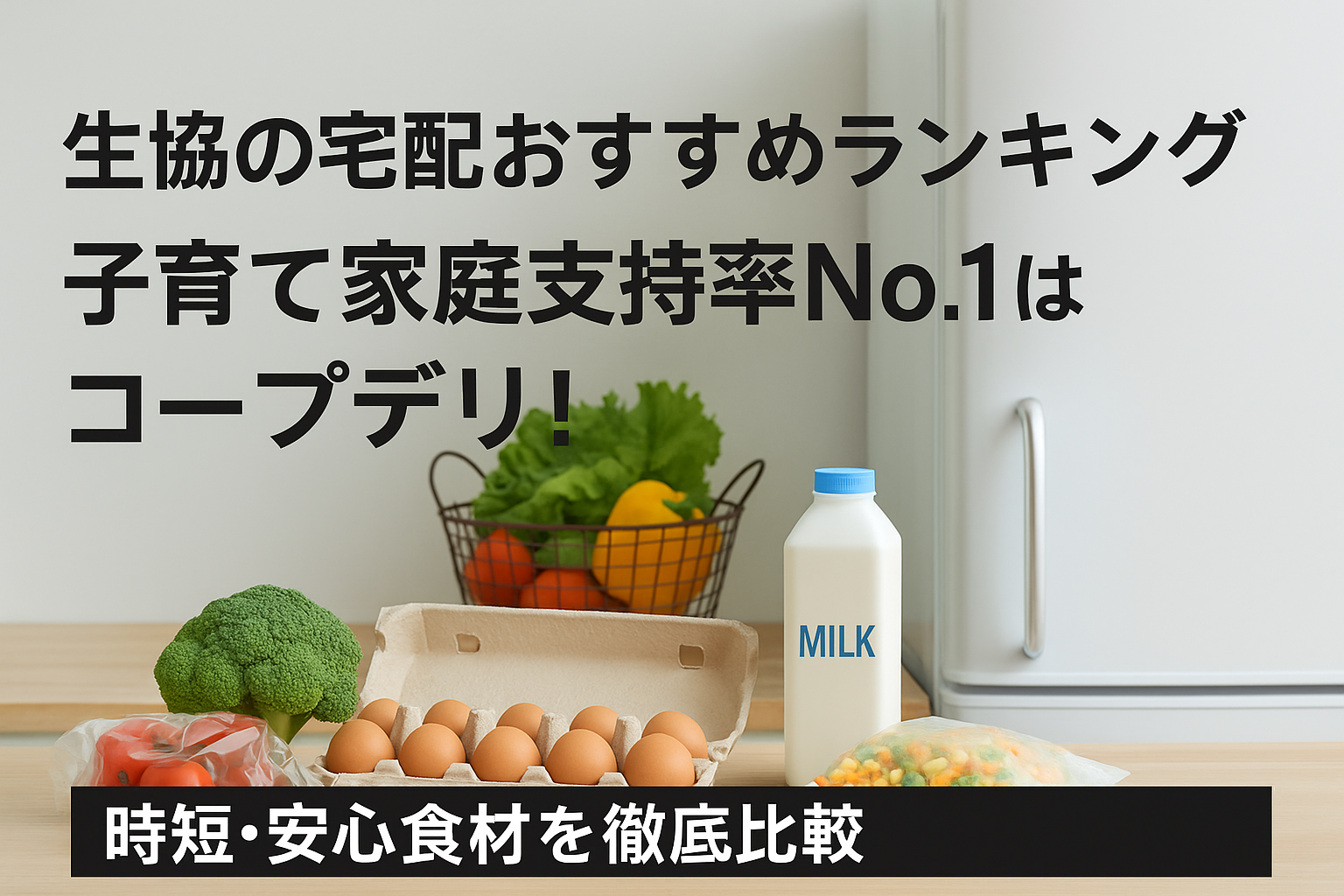 生協の宅配おすすめランキング｜子育て家庭支持率No.1はコープデリ！時短・安心食材を徹底比較