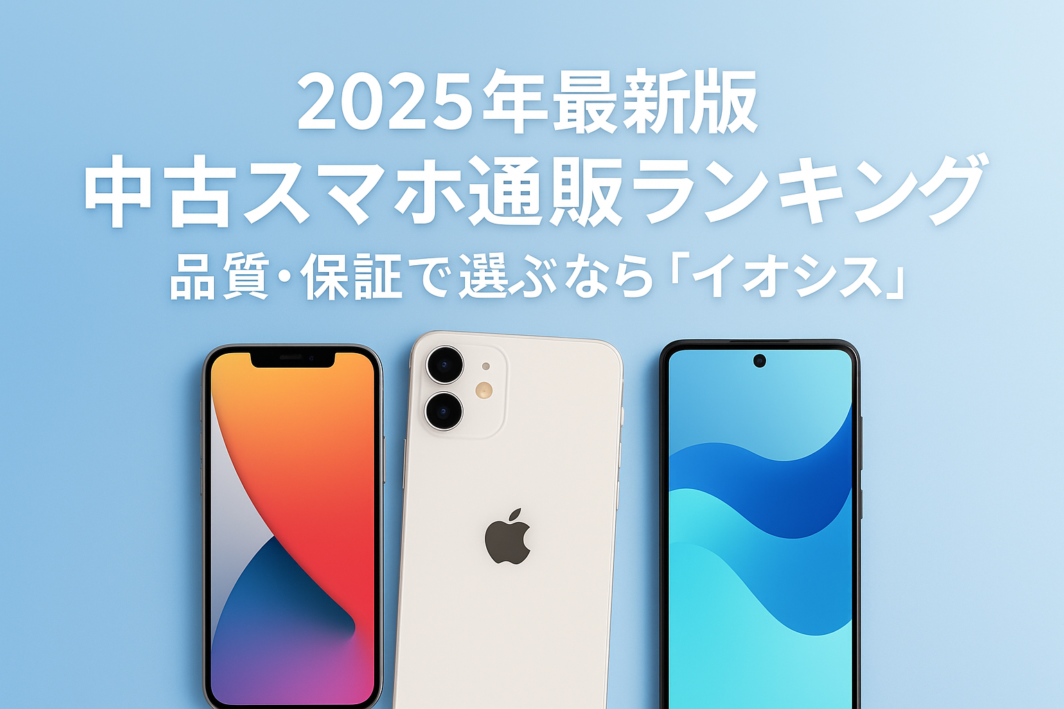 【2025年最新版】中古スマホ通販ランキングTOP5｜品質・保証で選ぶなら「イオシス」