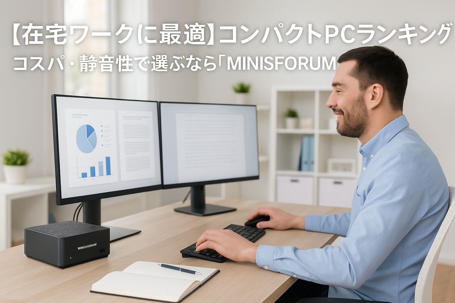 【在宅ワークに最適】コンパクトPCランキングTOP5｜コスパ・静音性で選ぶなら「MINISFORUM」