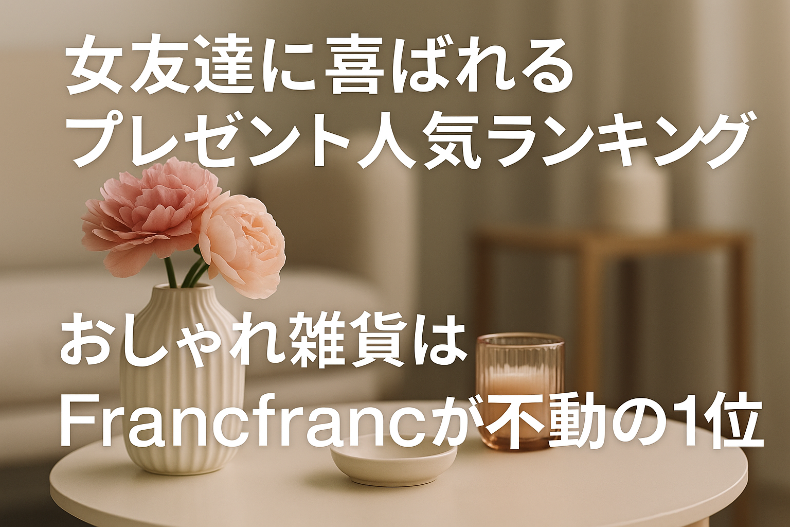 女友達に喜ばれるプレゼント人気ランキング｜おしゃれ雑貨はFrancfrancが不動の1位