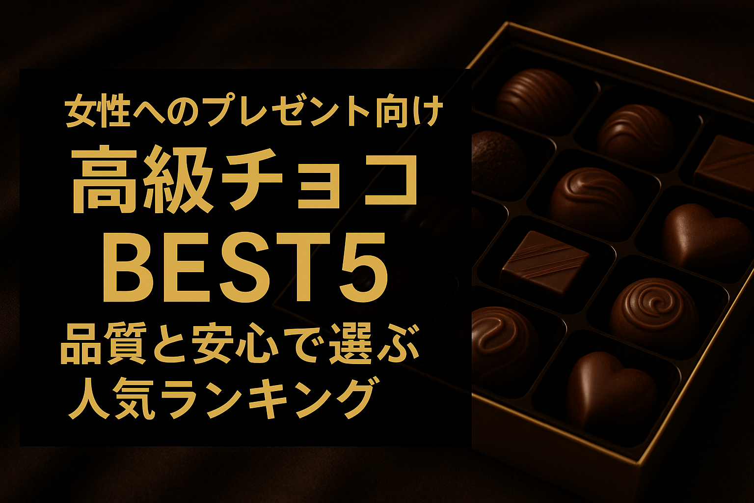 女性へのプレゼント向け高級チョコBEST5|品質と安心で選ぶ人気ランキング【GODIVAが1位】