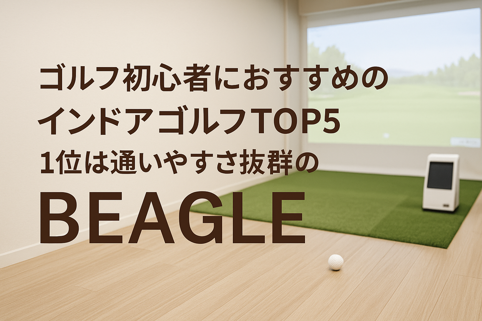 ゴルフ初心者におすすめのインドアゴルフTOP5｜1位は通いやすさ抜群のビーグル