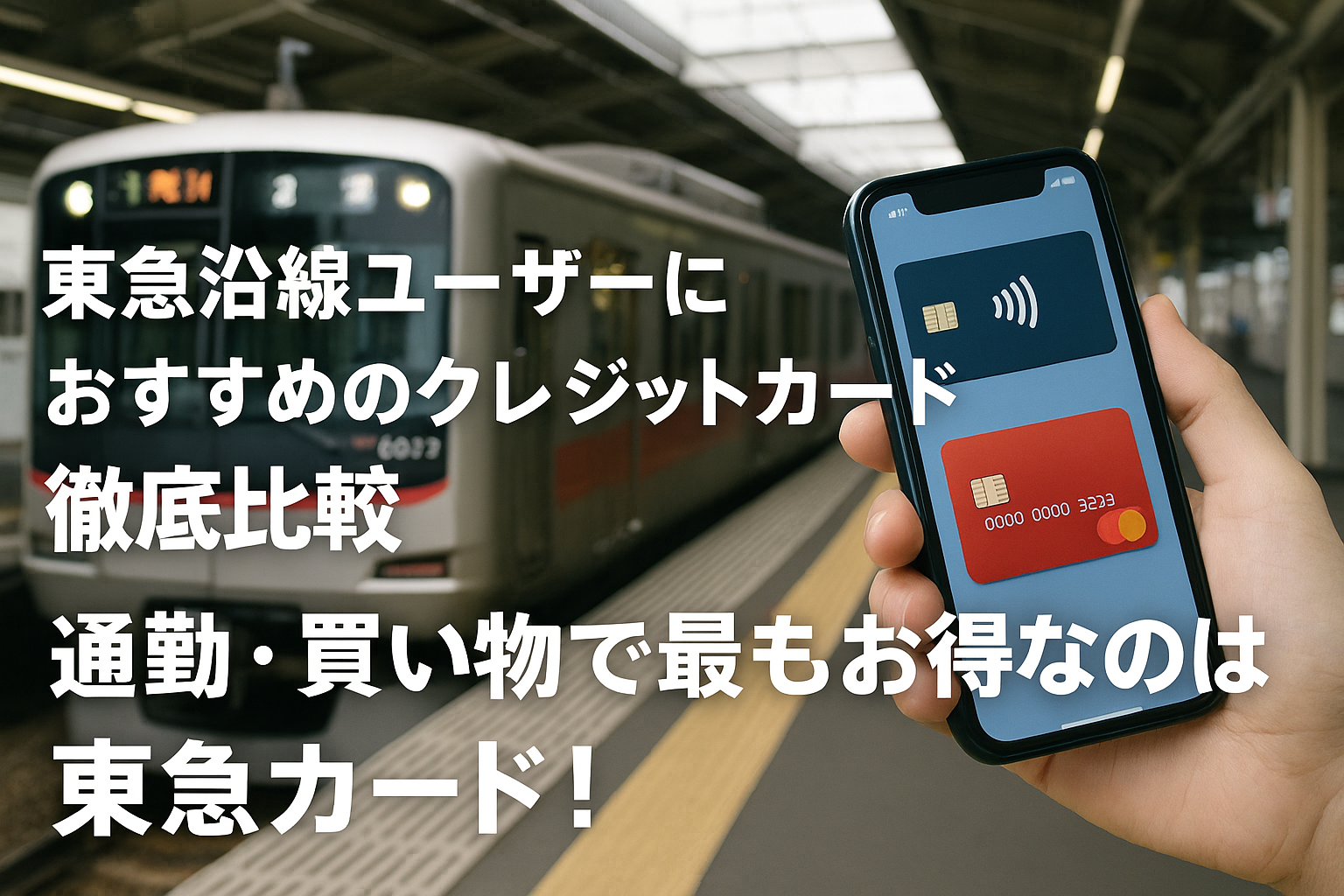 東急沿線ユーザーにおすすめのクレジットカード徹底比較｜通勤・買い物で最もお得なのは東急カード！