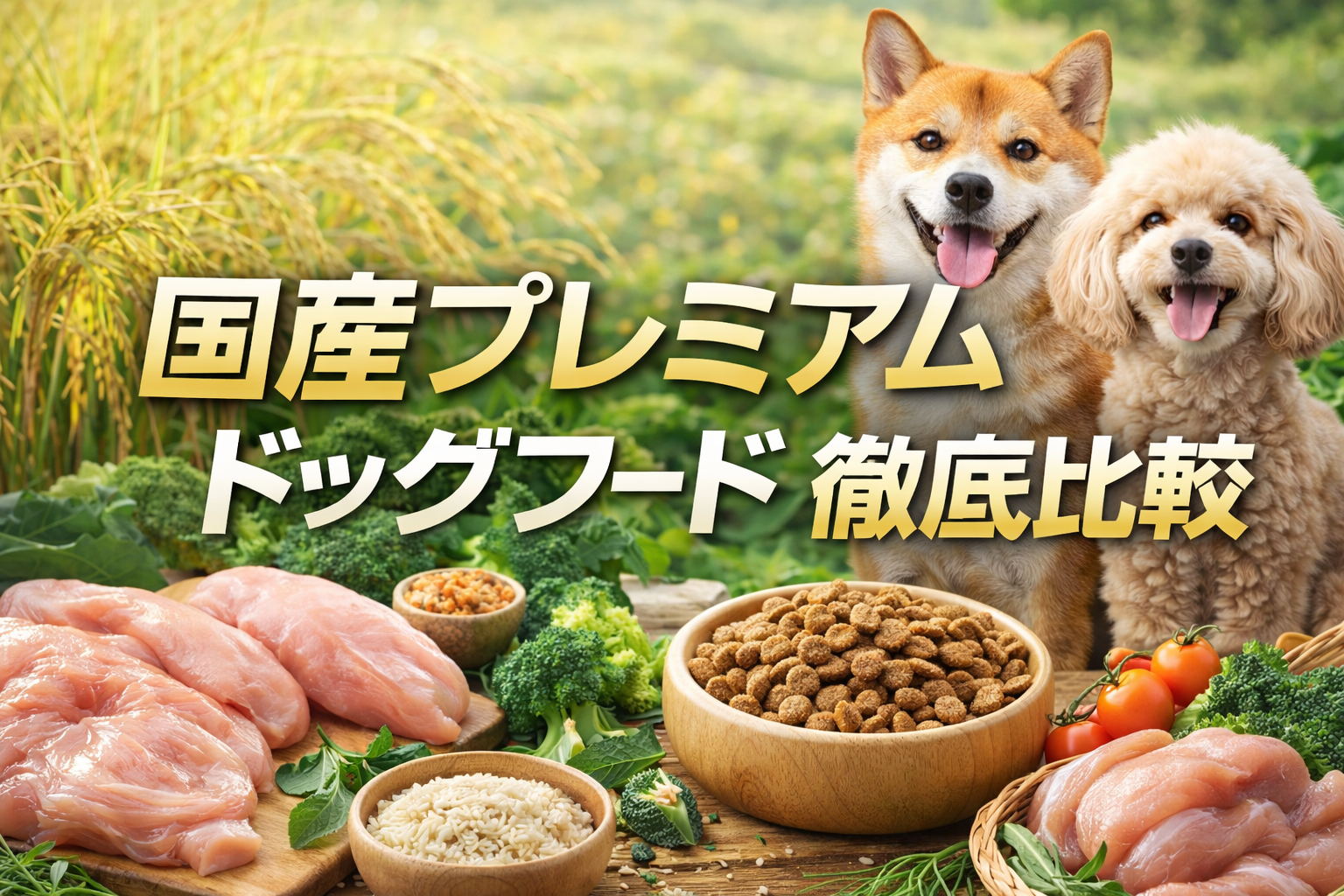 国産プレミアムドッグフード徹底比較｜愛犬の健康を守るなら「うまか」がおすすめ