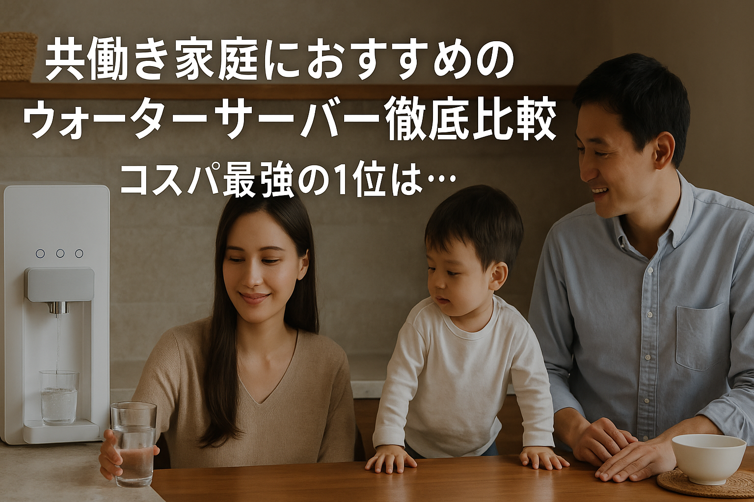共働き家庭におすすめのウォーターサーバー徹底比較｜コスパ最強の1位はウォータースタンド
