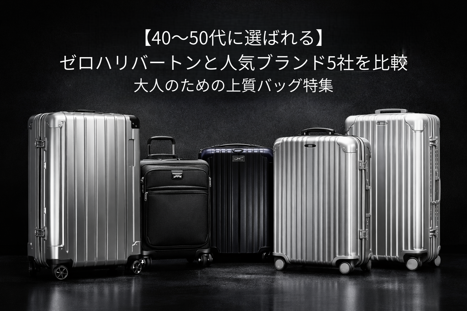 【40〜50代に選ばれる】ゼロハリバートンと人気ブランド5社を比較｜大人のための上質バッグ特集