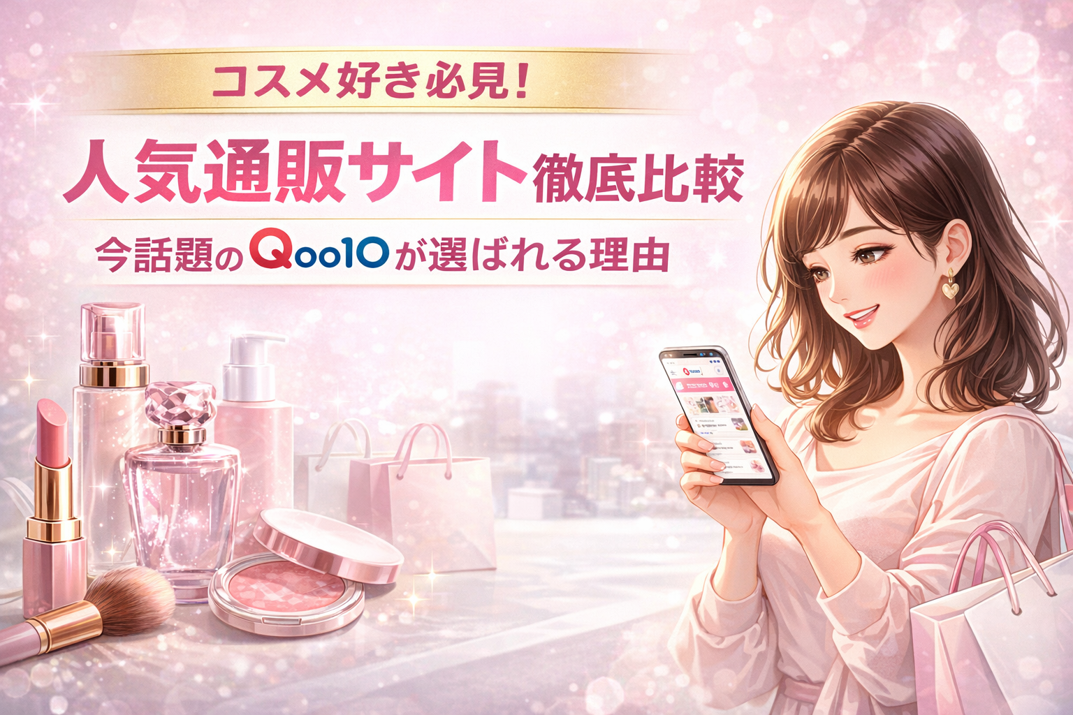 コスメ好き必見！人気通販サイト徹底比較｜今話題のQoo10が選ばれる理由