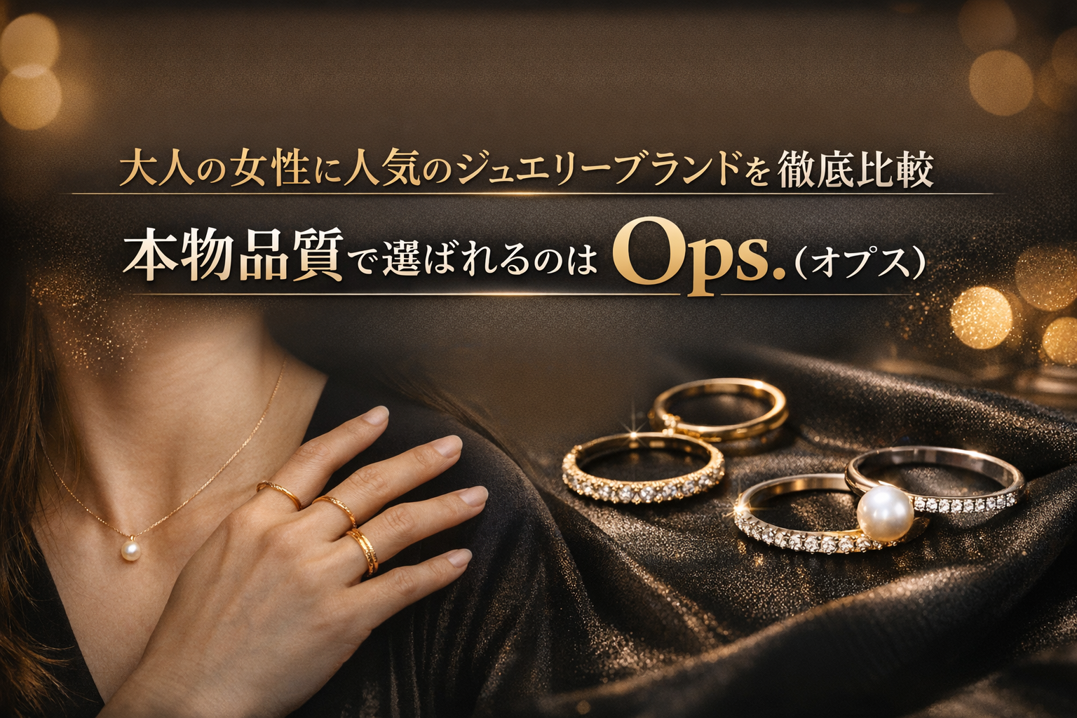 大人の女性に人気のジュエリーブランドを徹底比較｜本物品質で選ばれるのはOps.（オプス）