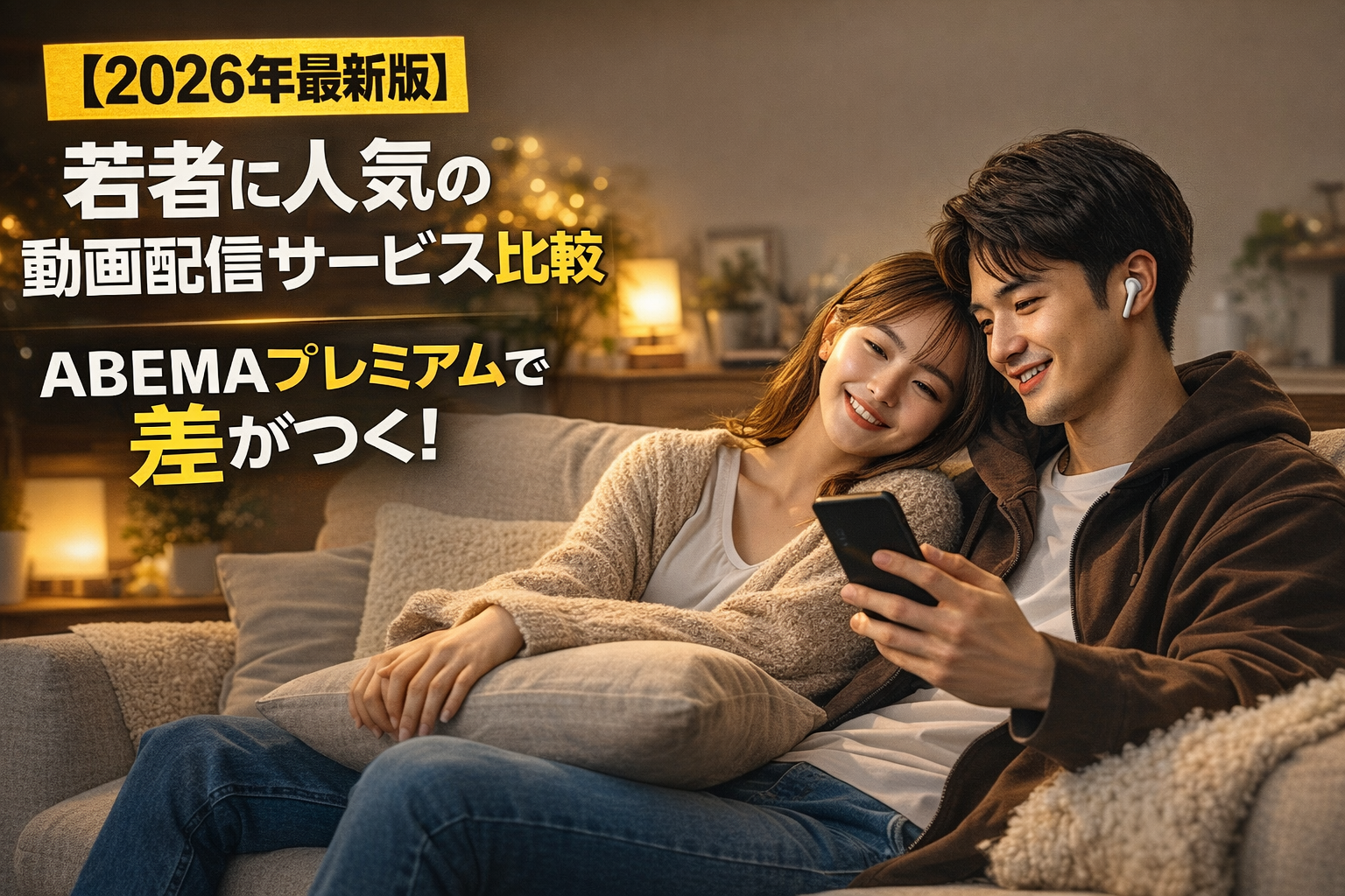 【2026年最新版】若者に人気の動画配信サービス比較｜ABEMAプレミアムで差がつく！