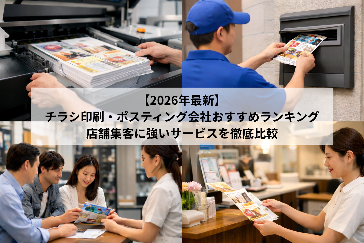 【2026年最新】チラシ印刷・ポスティング会社おすすめランキング|店舗集客に強いサービスを徹底比較